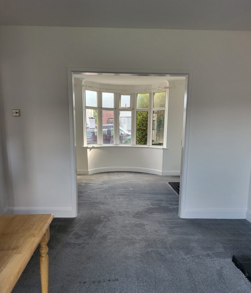 61 Uplands Avenue internal photo of dining/living space empty after deep cleaning