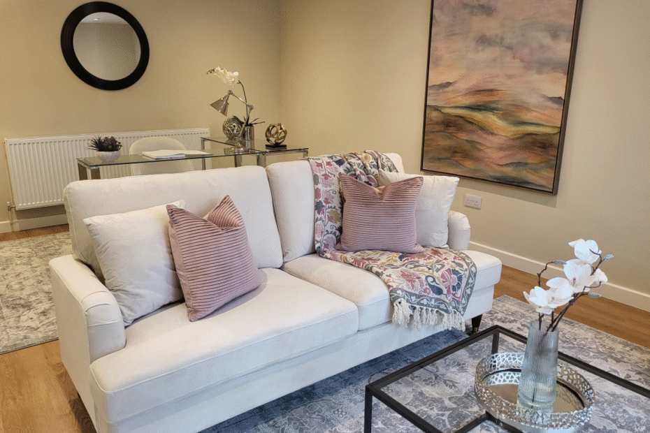 Artwork to fill spaces and break up walls add interest and accentuate features